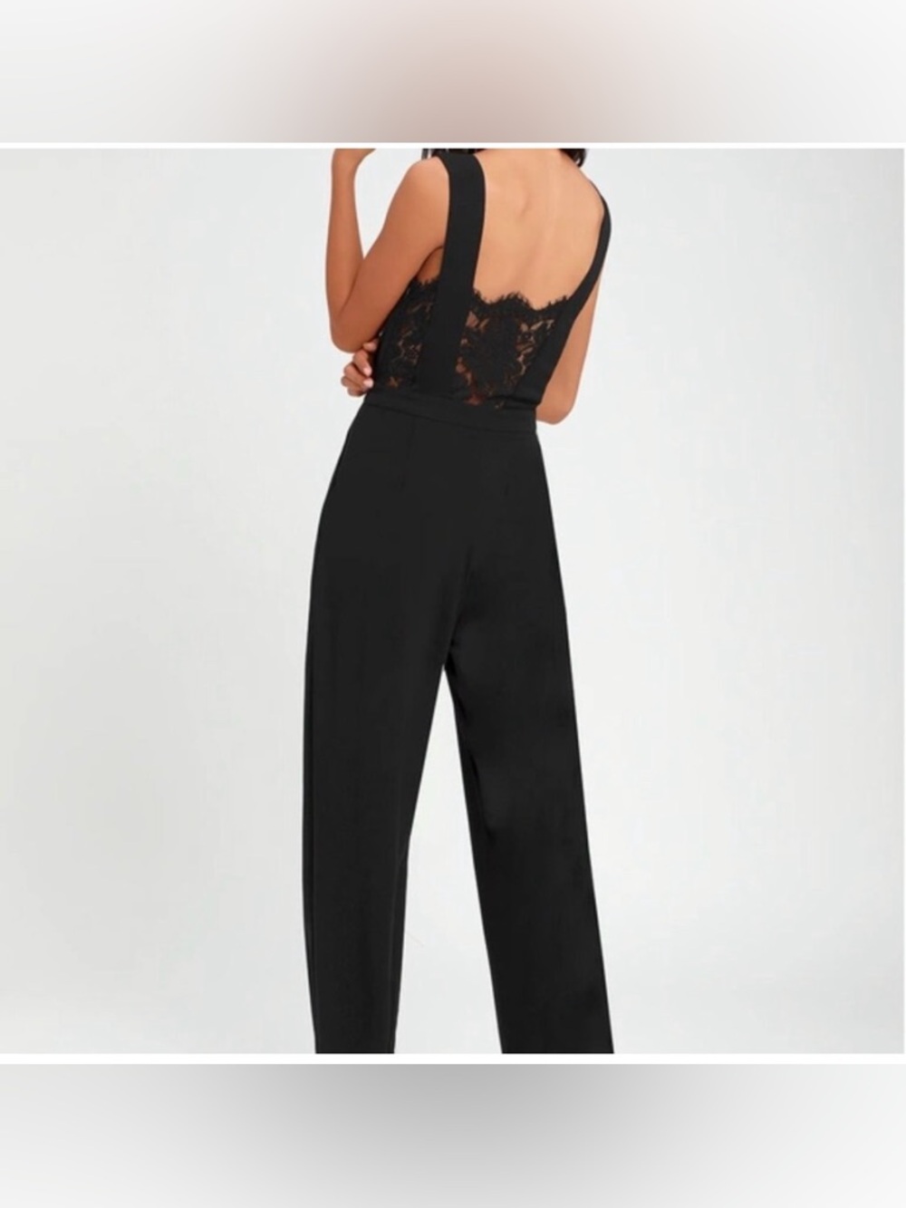Lulus Wide Leg Lace Back Jumpsuit